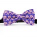 Papion personalizat, model liliac, flori roz